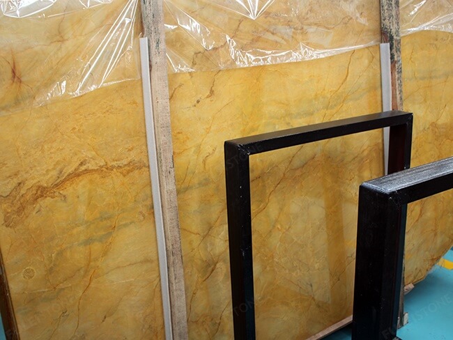 polished gold empire marble slabs (6)