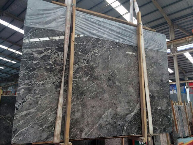 polished romantic grey marble slabs (5)