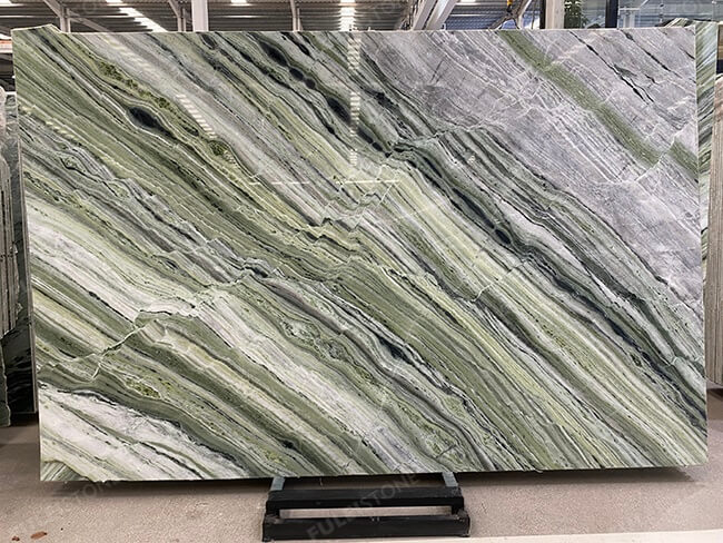 Polished River Green Marble Slabs