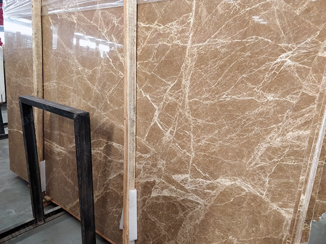 High Quality Polished Light Emperador Marble Slabs