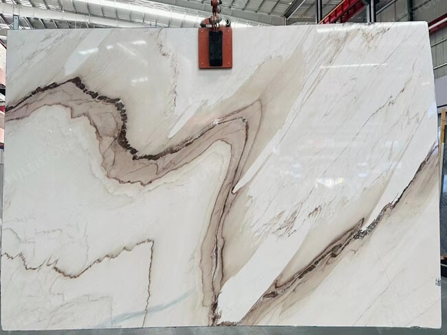 Italy Palissandro White Marble Slabs