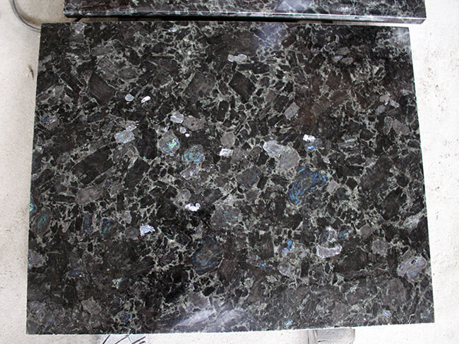 Prefab Polished Volga Blue Granite Kitchen Countertops