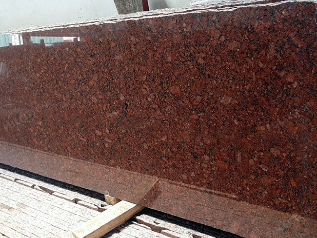 Good Quality Polished Ruby Red Granite Slabs