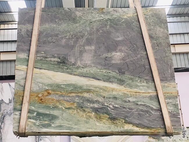 Natural Bookmatched Fantastic Green Marble Slabs