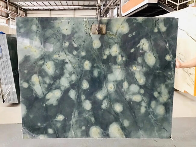 Good quality Edinburgh green marble slab for wall (8)