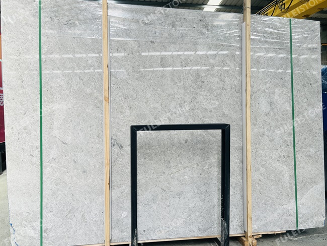 Light Tundra Grey Marble Slabs