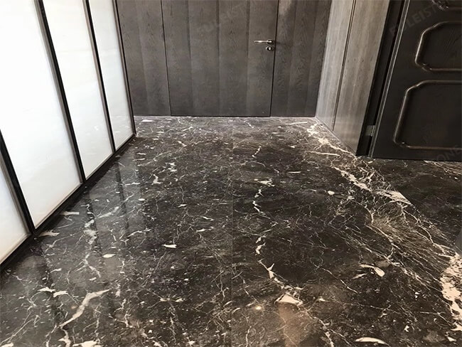 natural polished Terras grey marble slab (1)