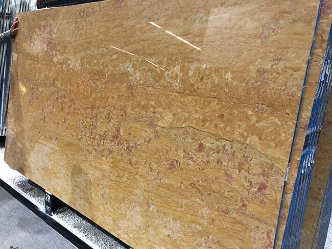 Natural Polished Yellow River Marble Slabs