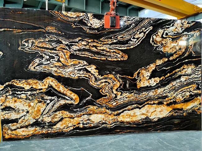 polished gold silk granite slabs (6)