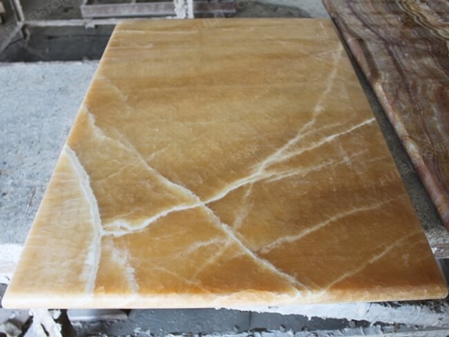 honey onyx table top