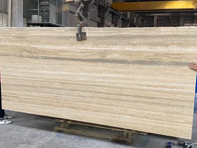 Italian Silver Travertine Slabs