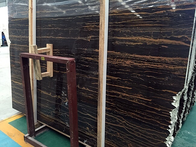 Natural Polished Remo Portoro Marble Slabs