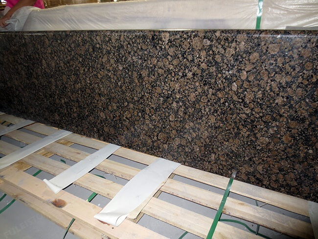 Project Polished Baltic Brown Granite Countertops for Kitchen