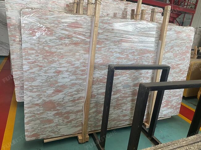 polished rosa norvegia marble slabs (2)