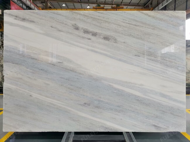 Polished Brazilian Calcite Azul Stone Slabs