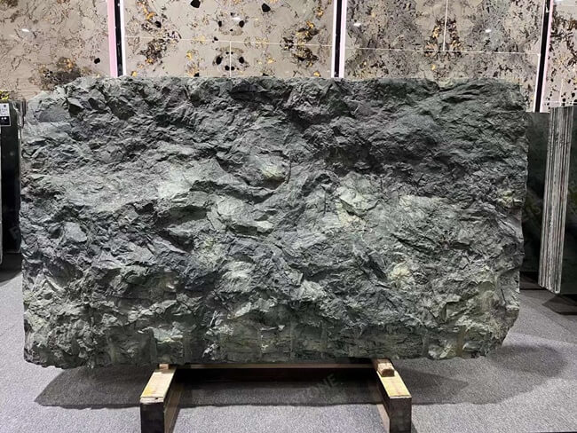 Green Forest Split Face Marble Slab