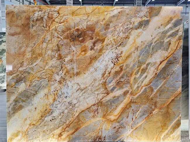 Golden Fusion Marble Slab