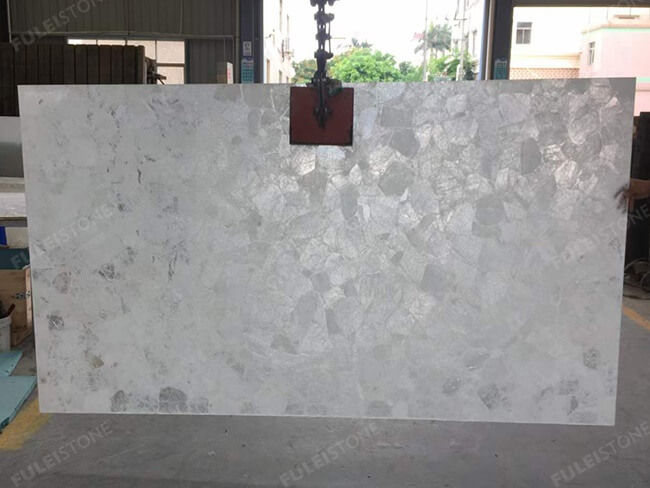 Precious White Crystal Slab