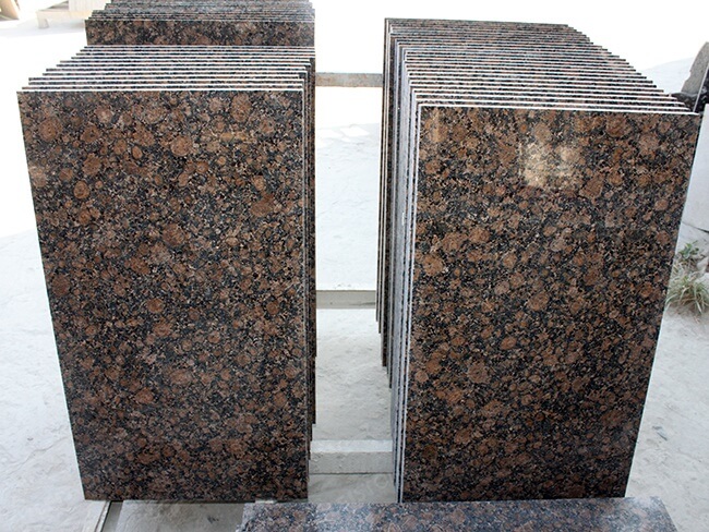 Popular Polished Baltic Brown Granite Wall and Flooring Tiles