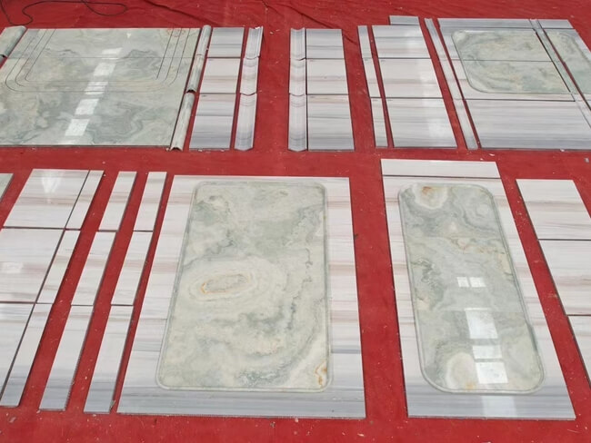 Palissandro White Golden Blue Onyx Tiles