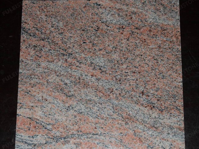 texture of multicolor red granite