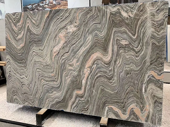 Bookmatced Luxury Ocean Wave Quartzite Slabs