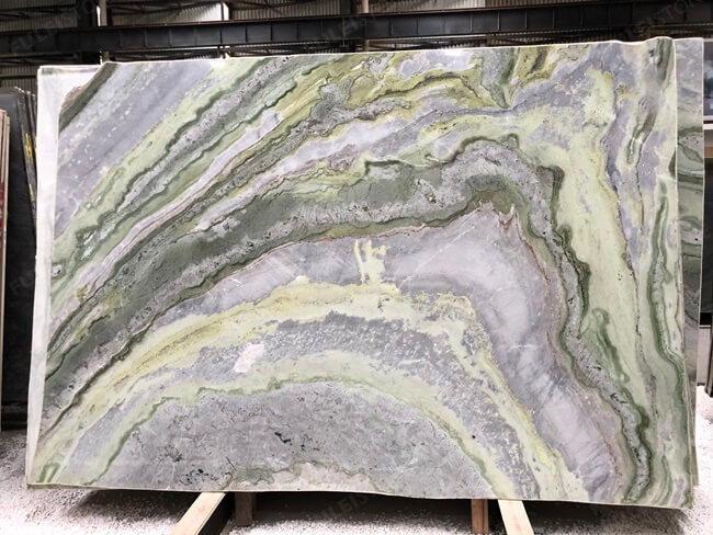 Natural Irish Green Quartzite Slab for Luxury Decoration