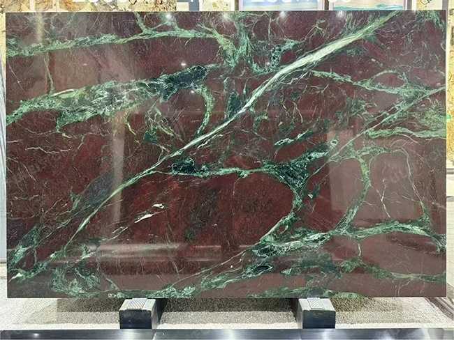 Red Illusion Marble Slab