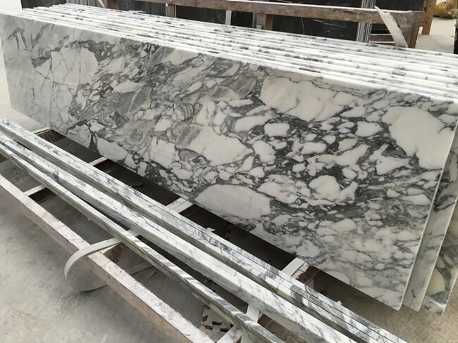 Arabescato Marble Countertops &#8211; Laminated Edge