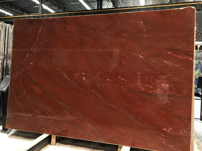 High-end Polished Royal Red Quartzite Slabs