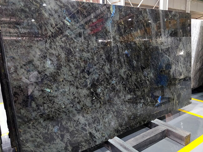 High Quality Polished Dark Labradorite Blue Granite Slabs