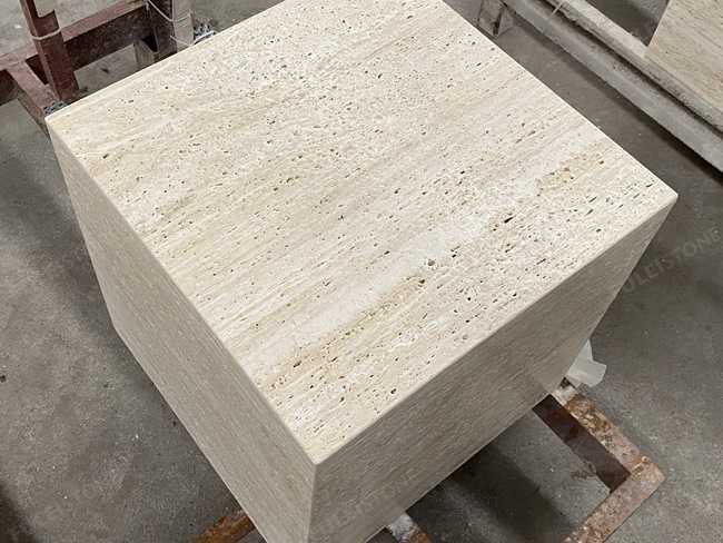 Super White Travertine Plinth