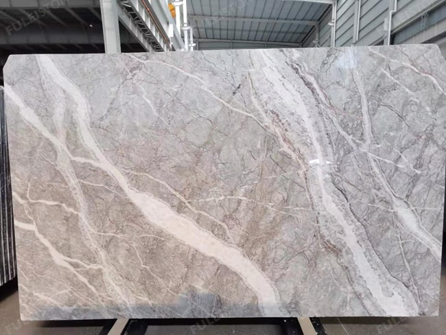 Italian Polished Fior Di Pesco Carnico marble slab (3)