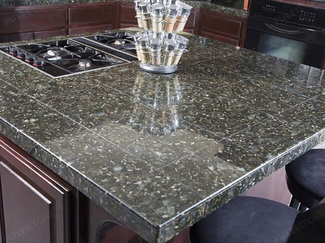 polished butterfly green granite countertops (4)