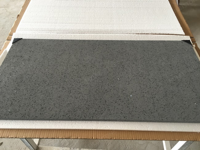 Grey Sparkle Quartz Stone Table Tops for Wholesale