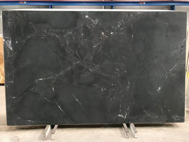 Polished and Leather Surface Black Soapstone