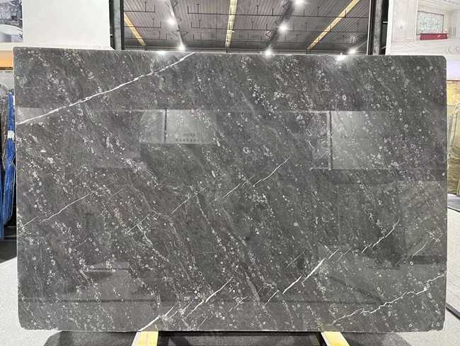 Circle Grey Marble Slab