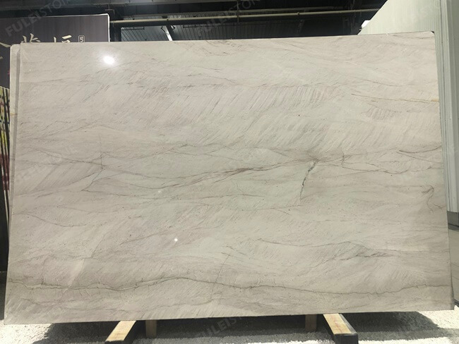 New Arrival White Mustang Quartzite Slabs