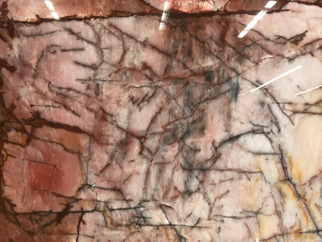 Polished Cosmopolitan pink quartzite slab (3)