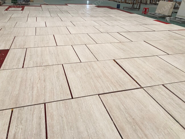 Honed Super White Travertine Tiles