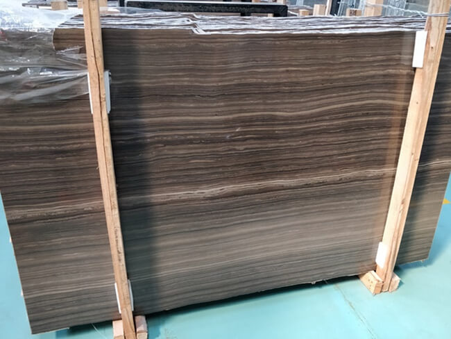 Polished Brown Wooden Eramosa Marble Slabs