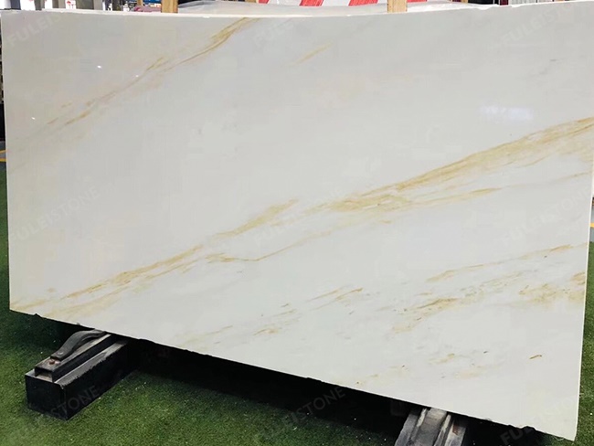 Aristone White with Gold Vein Marble Slabs