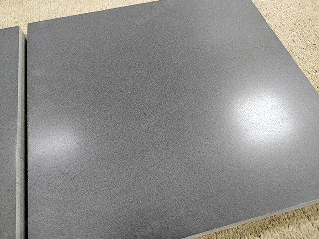 High Quality Honed Mongolia Black Granite Flooring Tiles