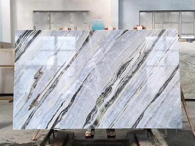 Natural Polished Blue River Marble Slabs