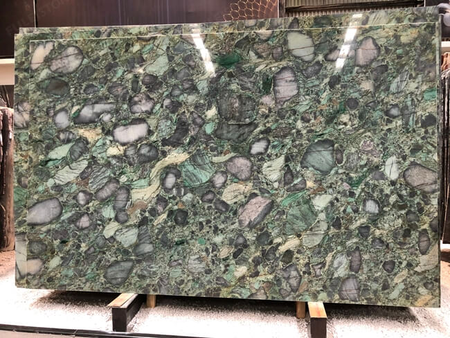 Brazilian Luxury Verde Marinace Granite Slab