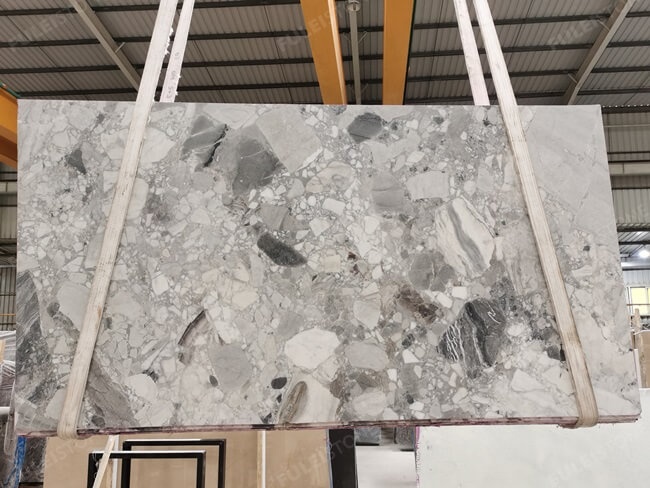 Honed Cobico Grey Marble Slabs