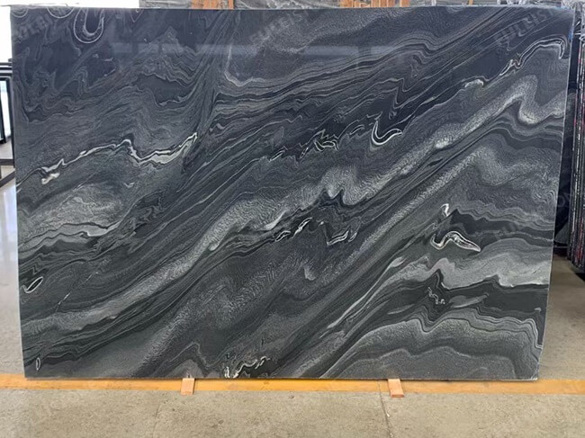 polished bhainslana black marble slabs (2)