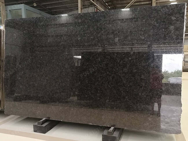 Polished Dark Colour Angola Brown Granite Big Slab