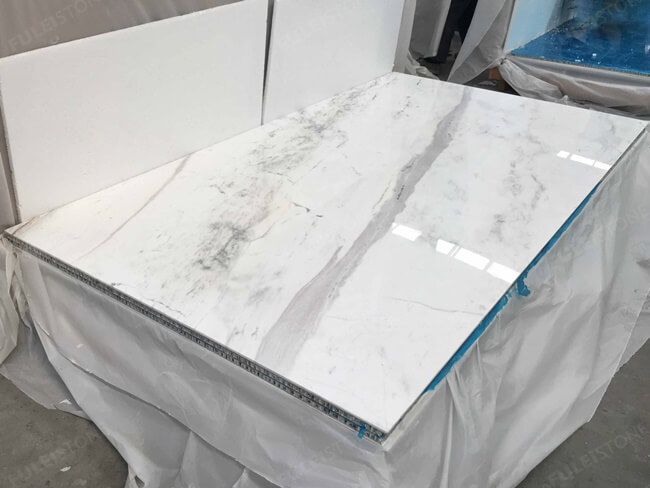 Aluminum Honeycomb Composit Volakas Marble Panels packaging (1)