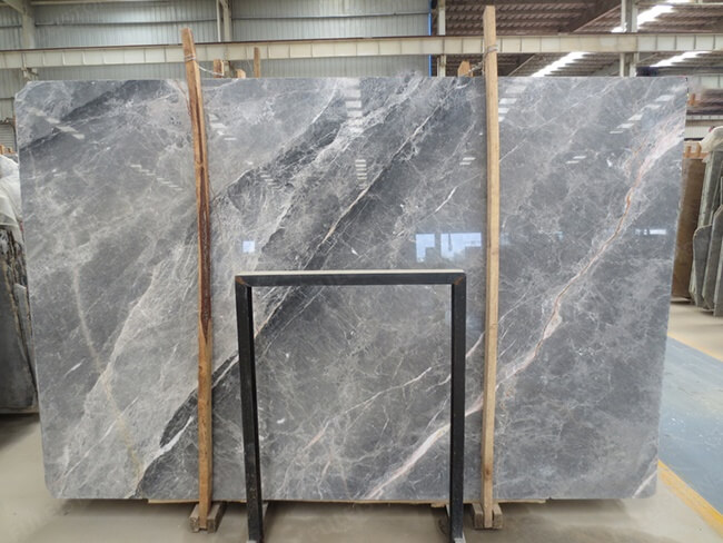 Natural Polished Silver Mink Marble Slabs